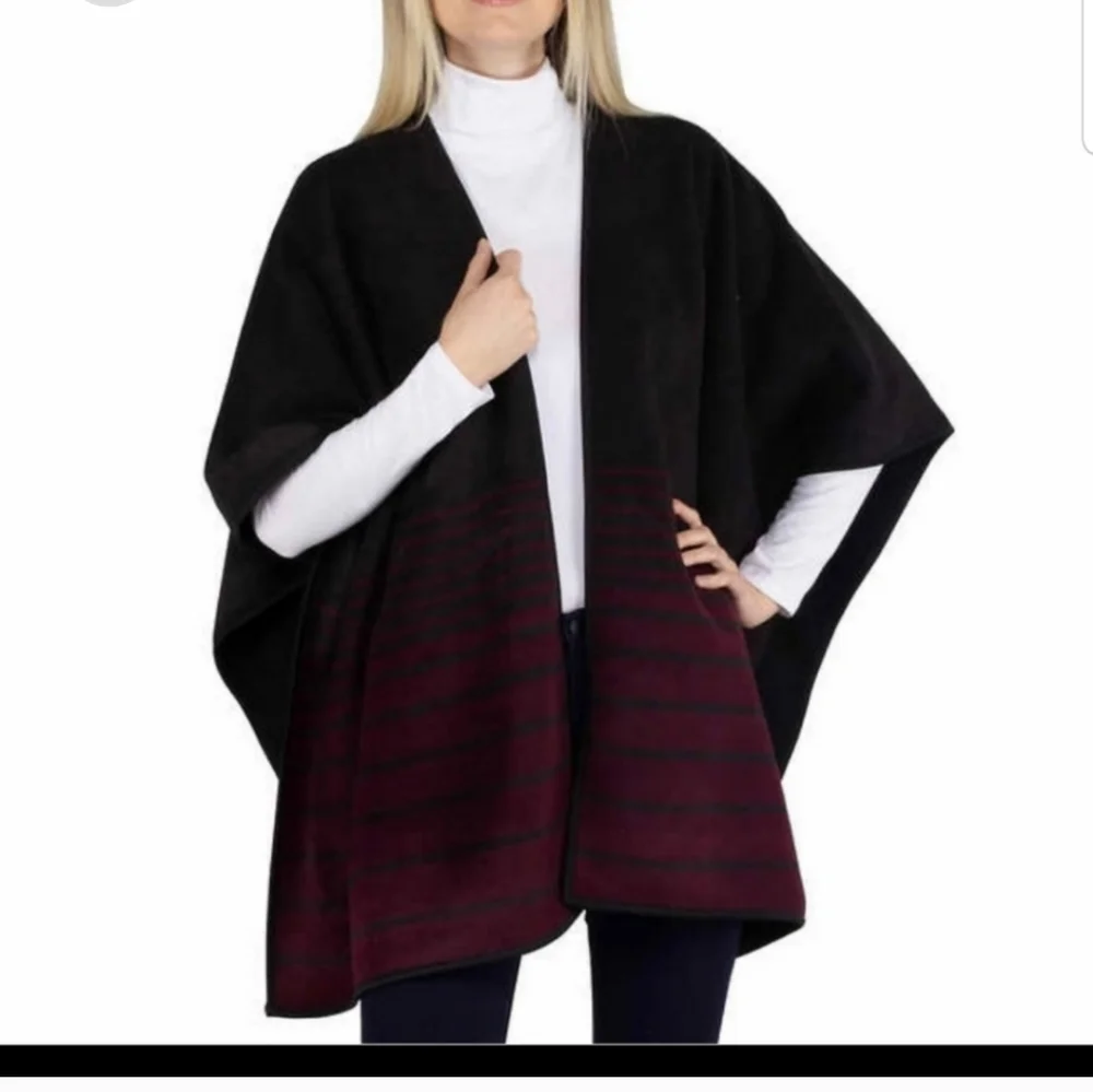 Ike Behar Reversible Wrap blanket with High Pile Fleece - Picture 5 of 7